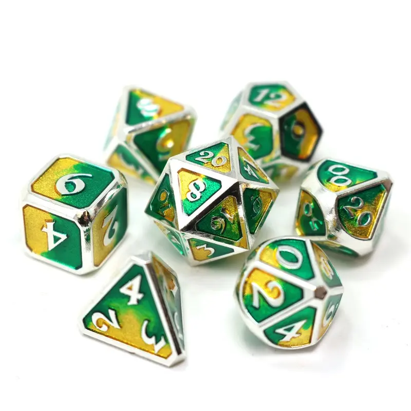 Die Hard Dice Metal Spellbinder Basilisk 7ct Polyhedral Set