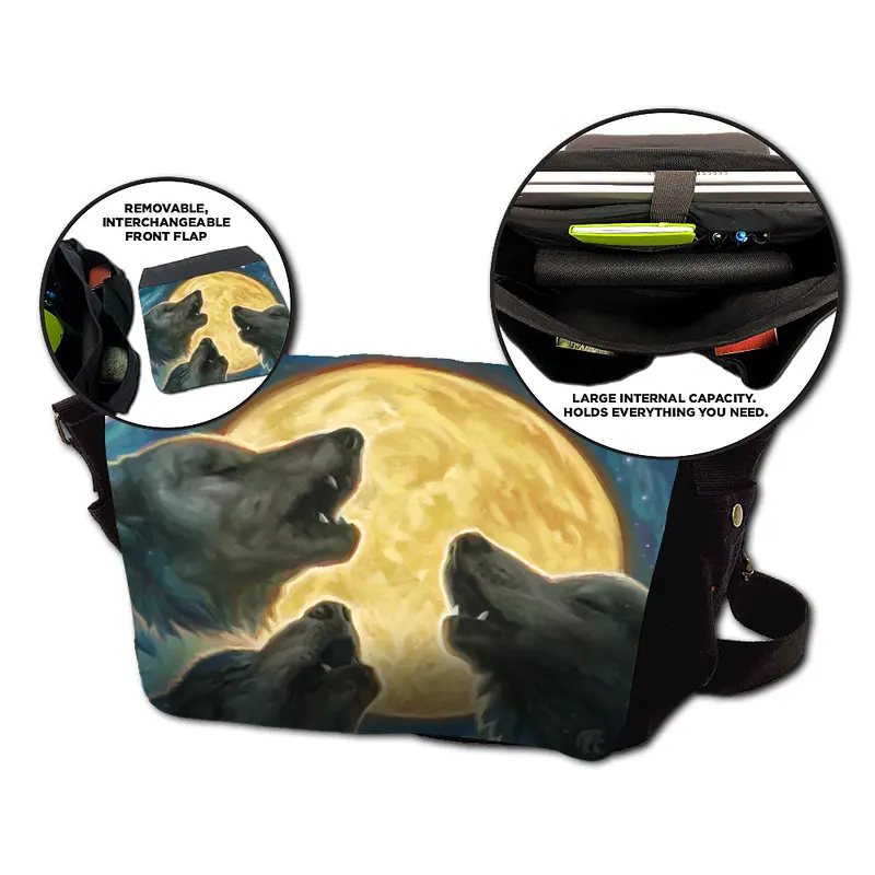Legion Messenger Bag - Three Wolf