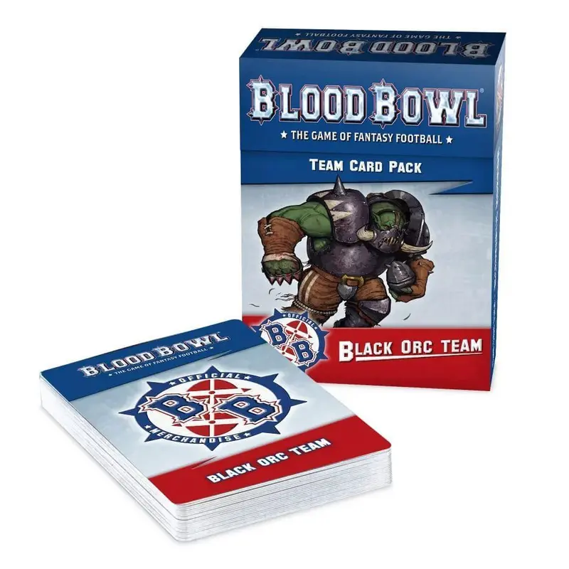 Blood Bowl Black Orc Team Cards