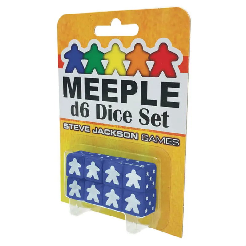 Meeple D6 Dice Set Blue