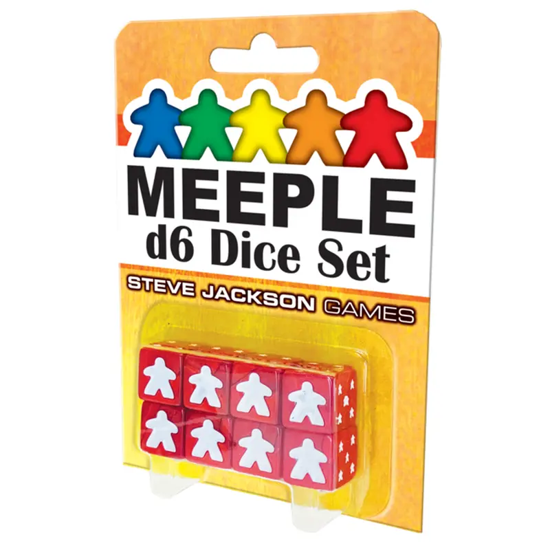 Meeple D6 Dice Set Red