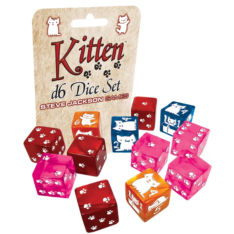 Kitten D6 Dice Set