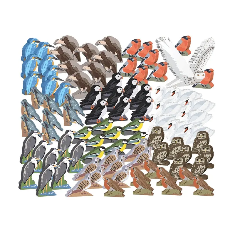 Wingspan: European Birds & Snowy Owl Meeple Upgrade Pack