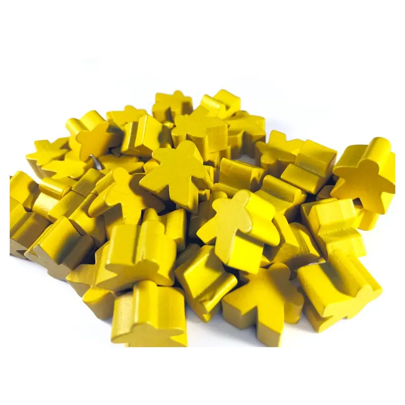 Wooden Meeples 50ct Bag - Yellow