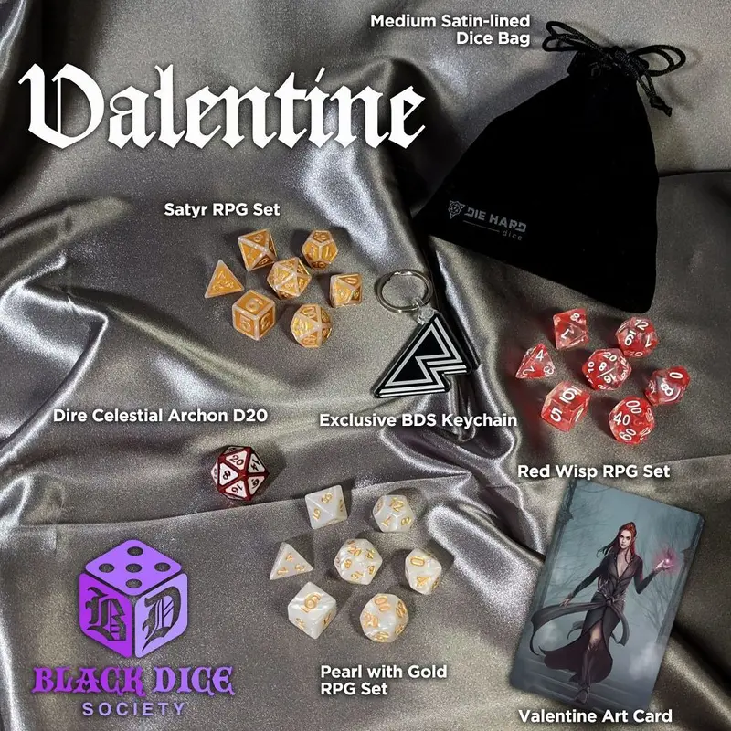 Valentine Dice Palette