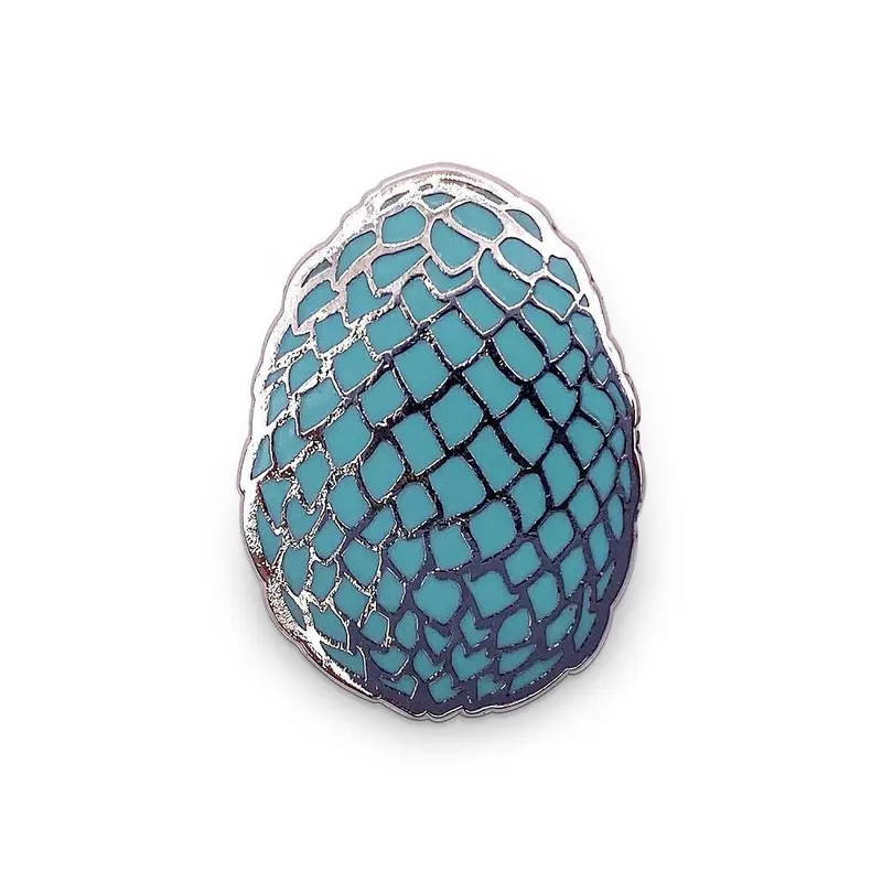 Teal Dragon Egg Pin