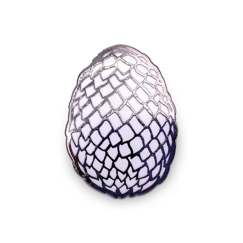 White Dragon Egg Pin