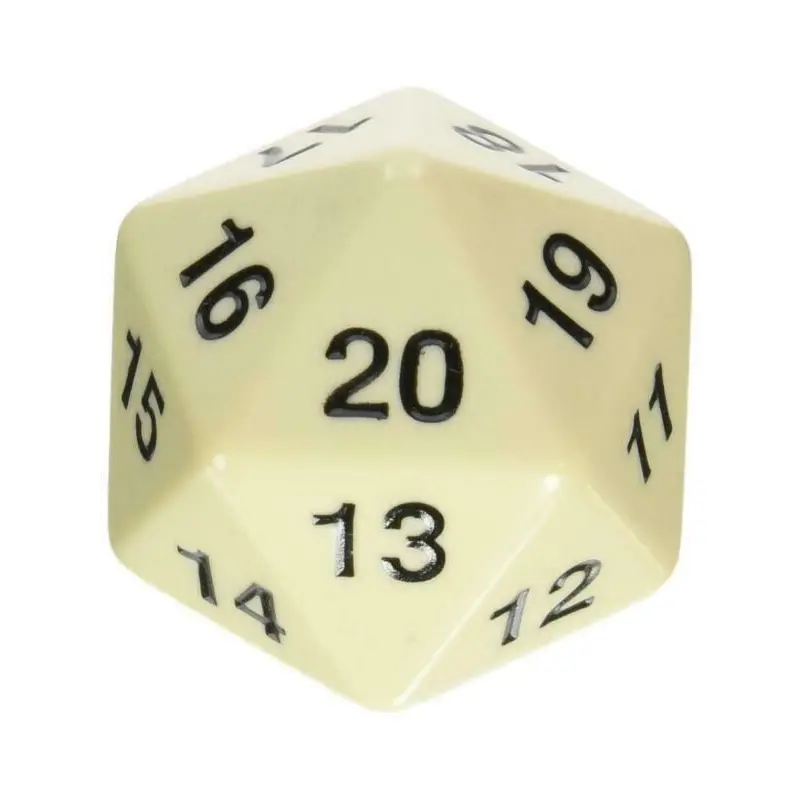 Koplow D20 55mm Spindown Ivory with Black