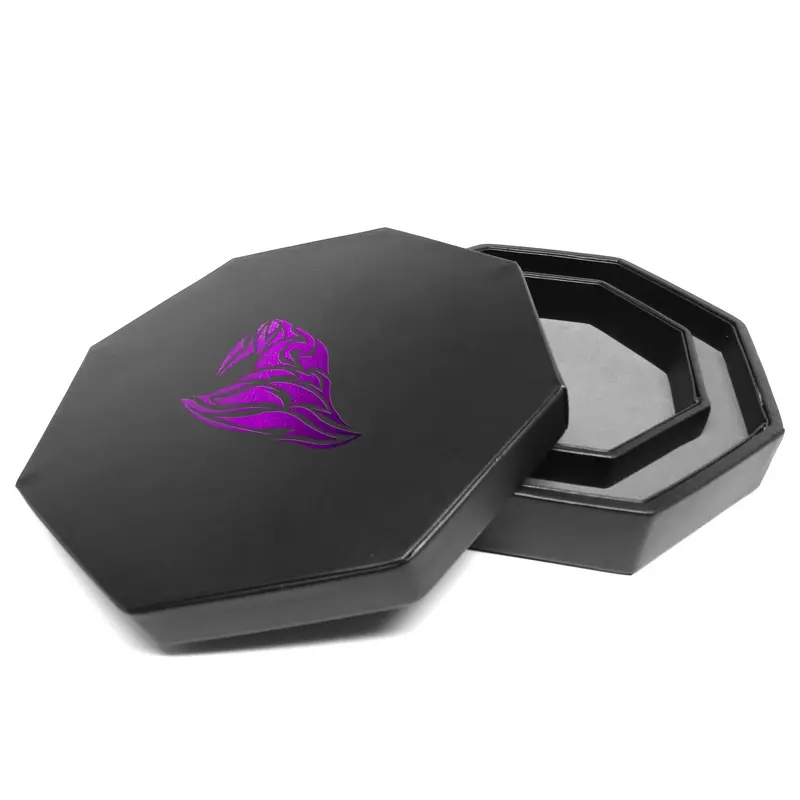 Easy Roller Dice Tray Purple Foil Wizard Hat