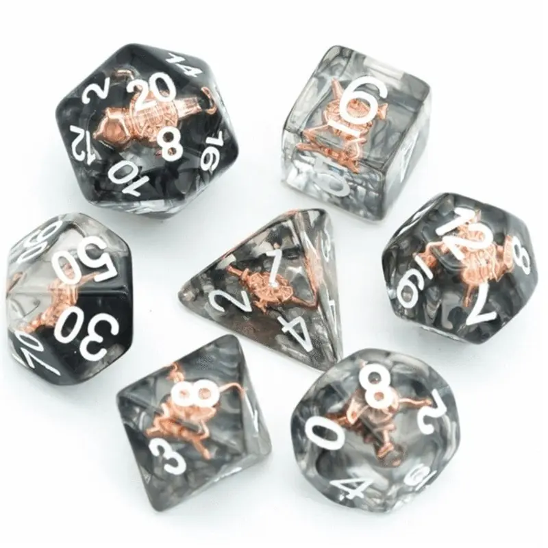 Fighter's Shield 7ct Polyhedral Dice Set