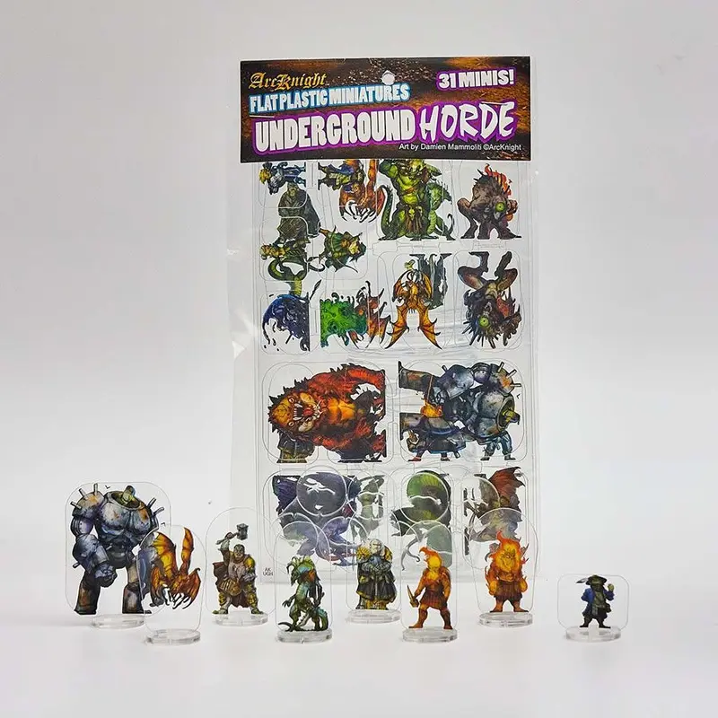 Flat Plastic Miniatures: Underground Horde