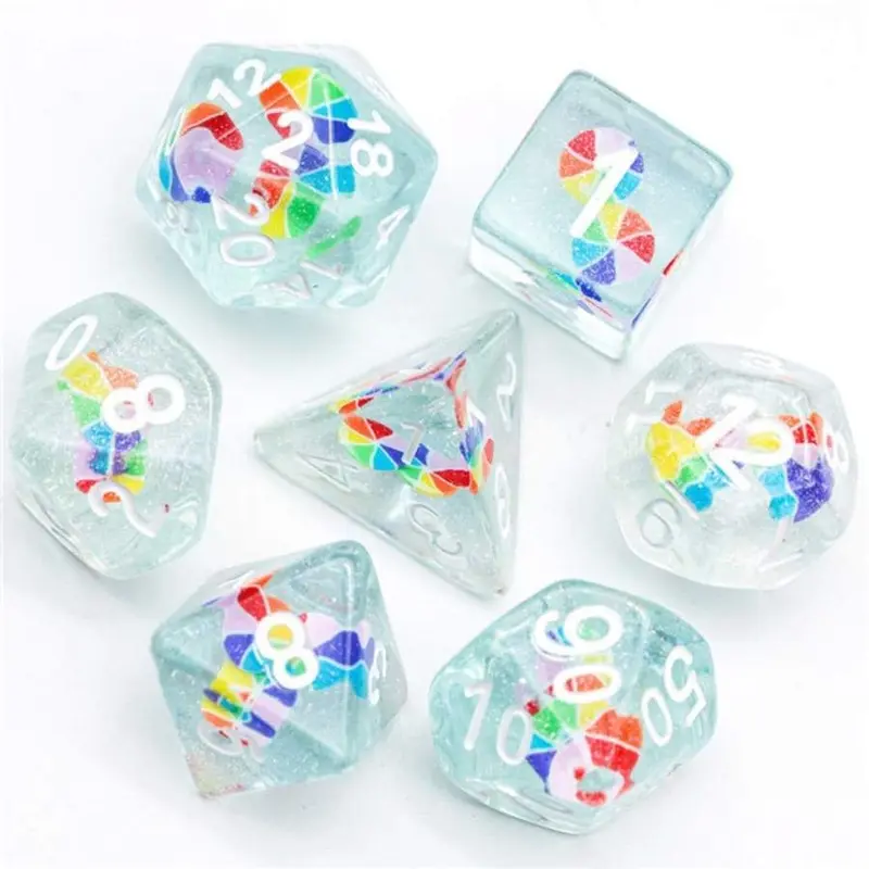 Pinwheel 7ct Polyhedral Dice Set