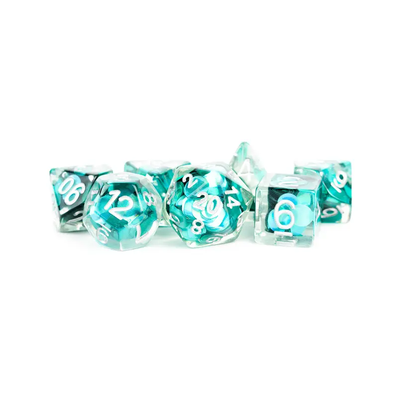Metallic Dice Games 7ct Polyhedral Dice Set - Mermaid Scales