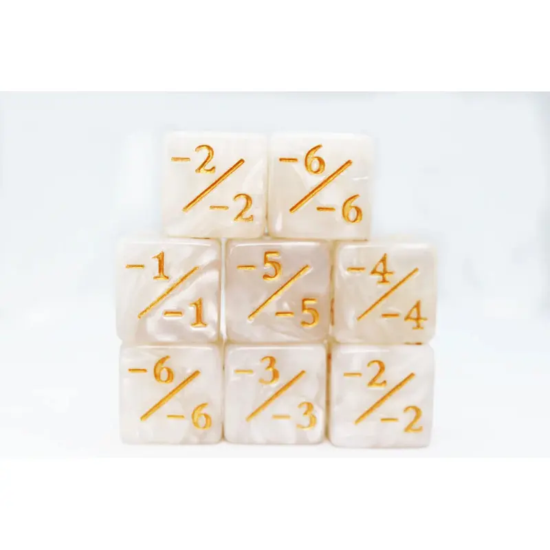 Pearl White -1/-1 Counters Set of 8