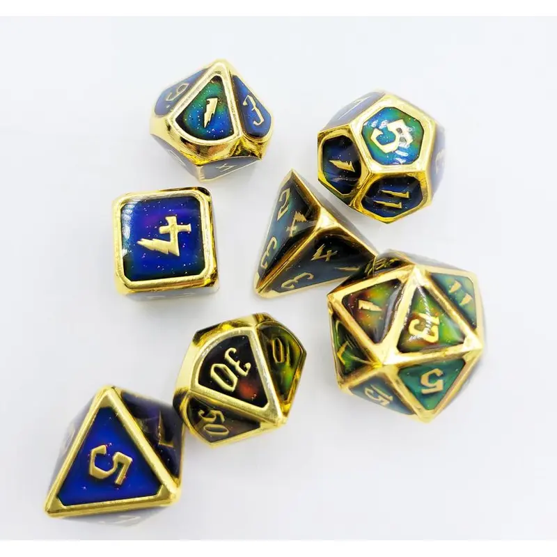 Prismatic Spray Color Changing 7ct Dice Set