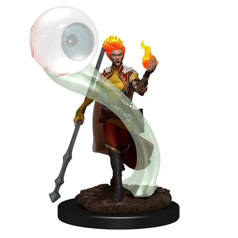 D&D Premium Painted Female Fire Genasi Wizard (93046)