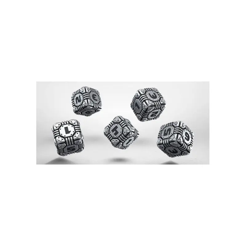 Q-Workshop 5D6 Metal Tech Dice Set