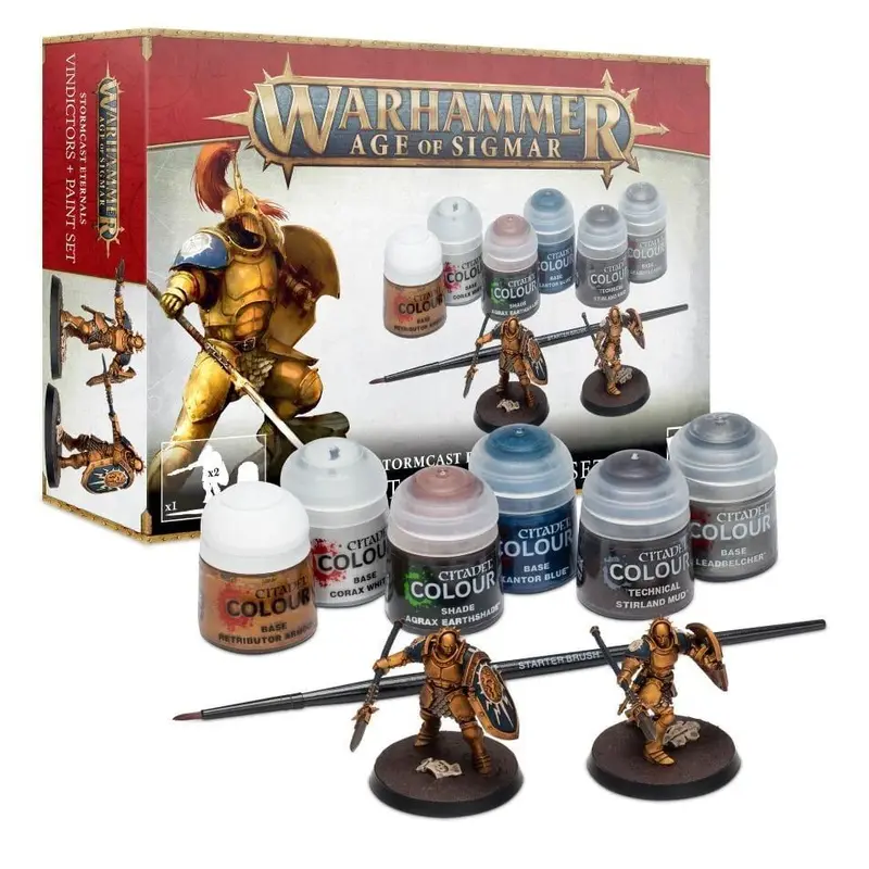 Age of Sigmar Stormcast Eternals: Vindictors + Paint Set
