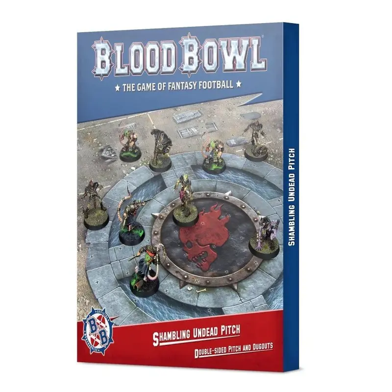 Blood Bowl Shambling Undead Team: Double-Sided Pitch & Dugout
