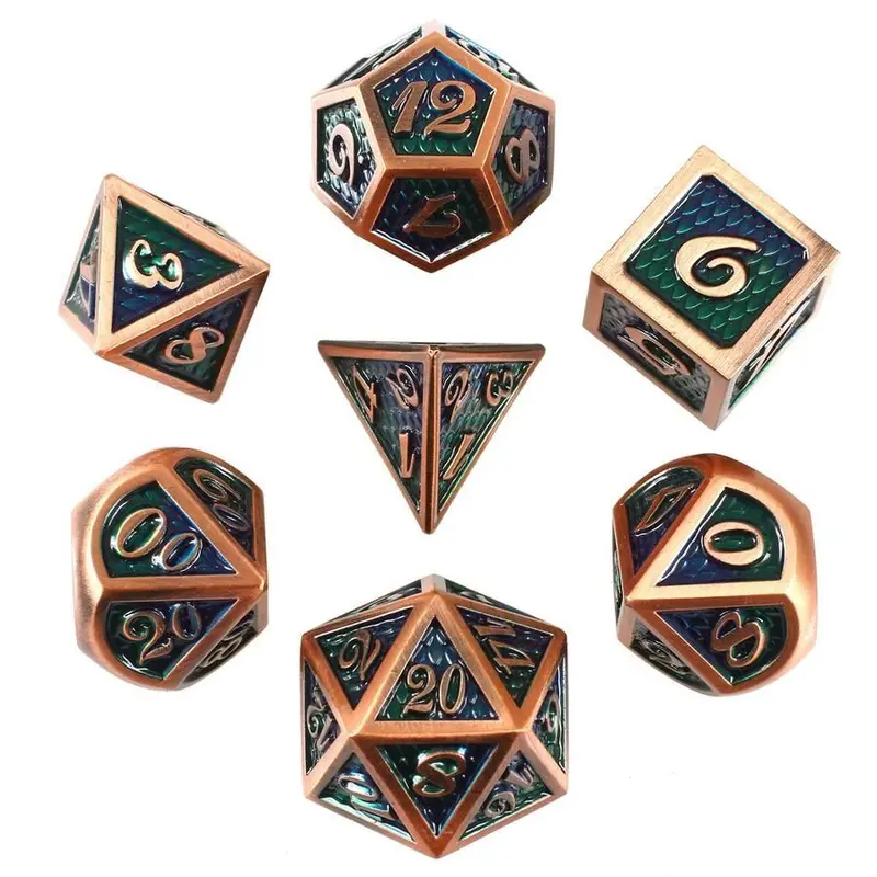 Dragon Envy Set of 7 Metal Dice