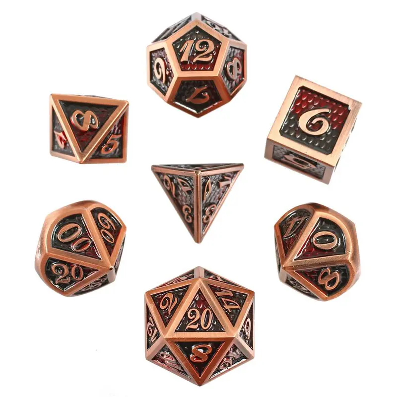 Dragon Wrath Set of 7 Metal Dice