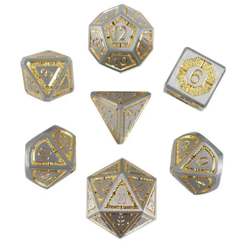 Solar Flare Set of 7 Metal Dice