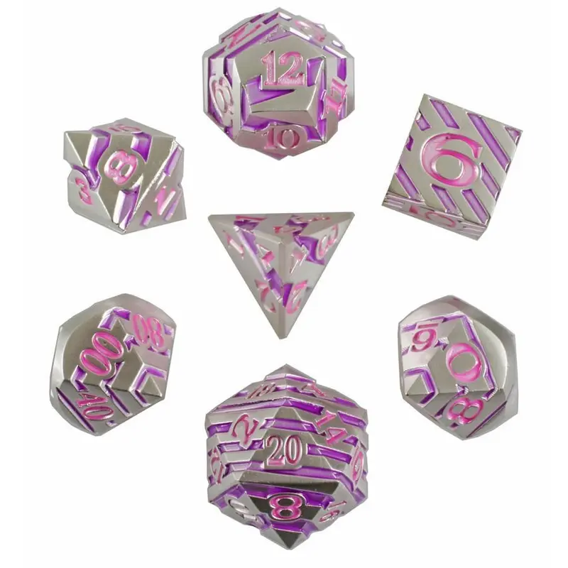 Unicorn Horn Set of 7 Metal Dice
