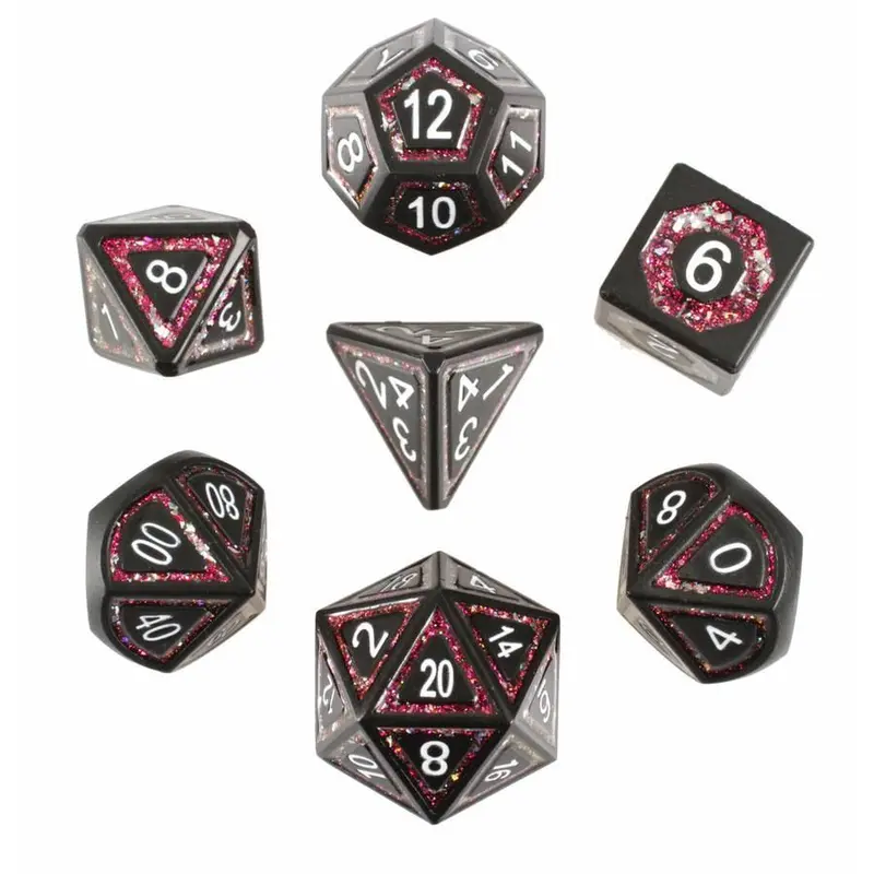 Dark Magik Set of 7 Metal Dice