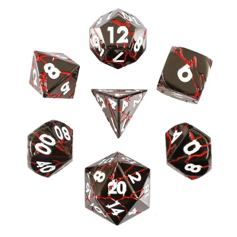 Hell Storm Set of 7 Metal Dice