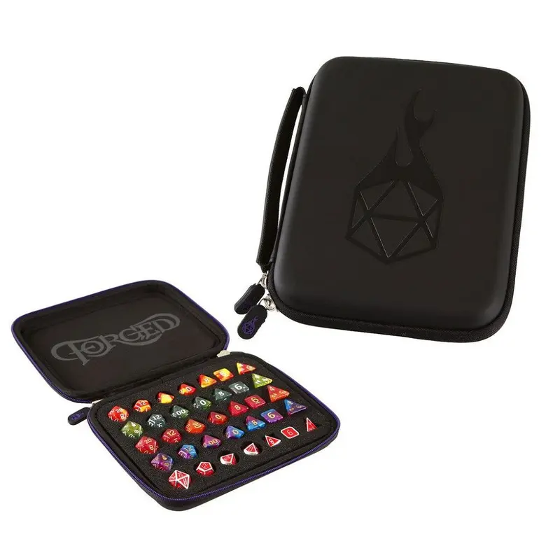 Purple Forged Zip-Close Dice Box, Dice Tray, & Storage Case