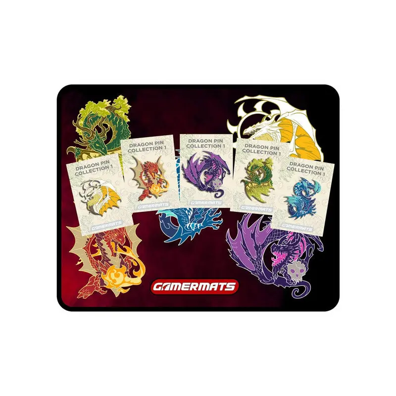 GameHead Pins: Dragons Set with Pin Mat