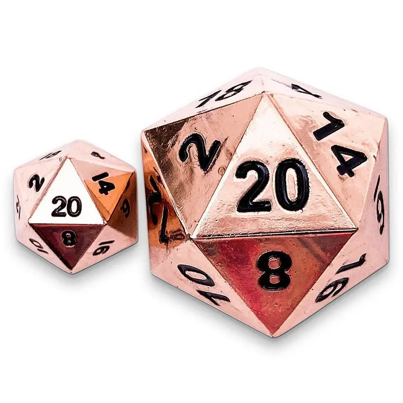 Norse Foundry 30mm Boulder Metal D20 - Copper Still