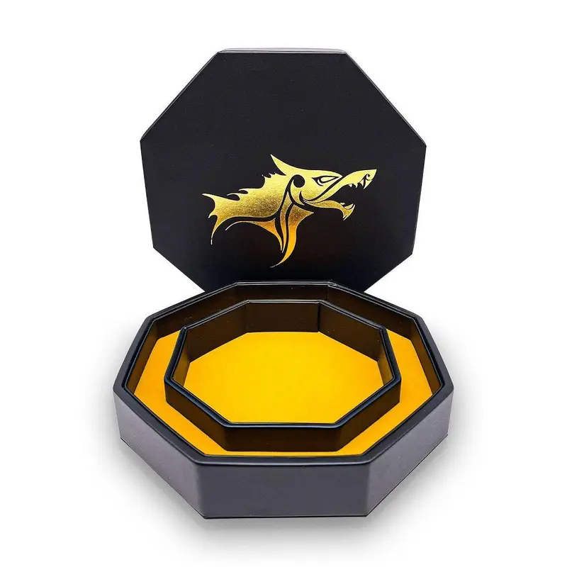 Norse Foundry Dice Tray Gold Wolf