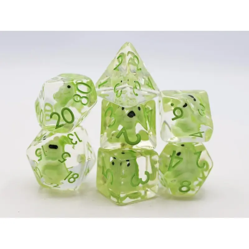 Foam Brain Games 7ct Polyhedral Dice Set - Baby T Rex