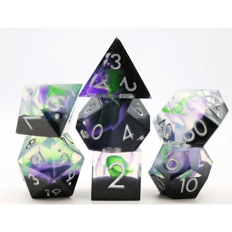 Foam Brain Games 7ct Sharp Edge Polyhedral Dice Set - Magic Trick