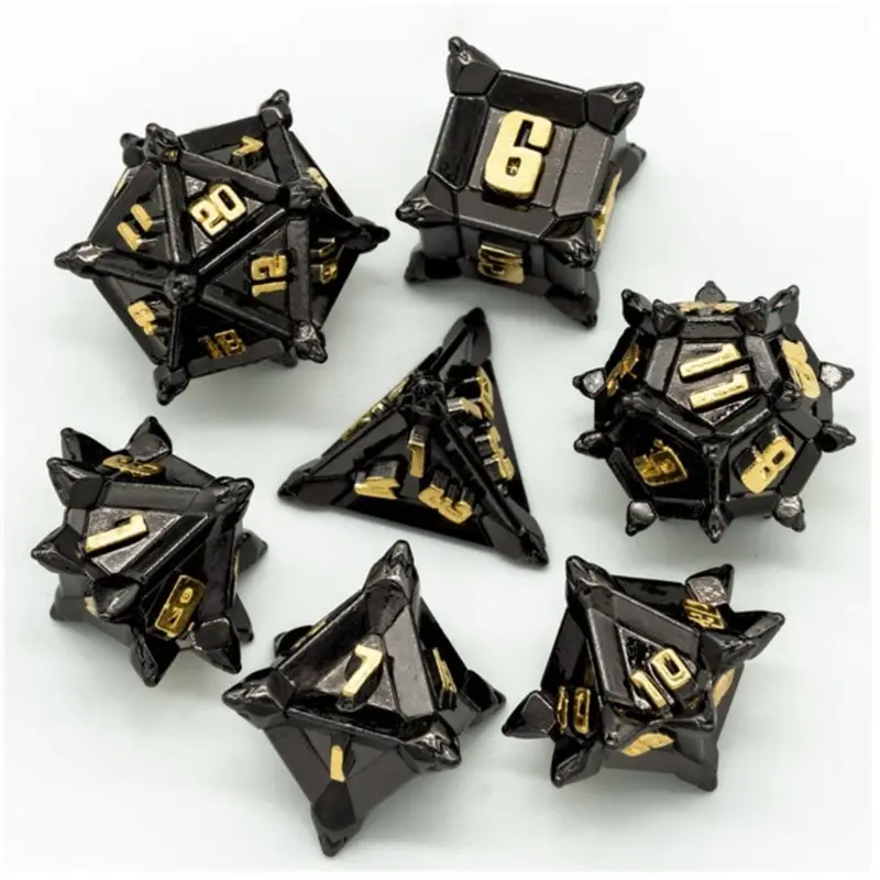 Foam Brain Games Medieval Flail 7ct Metal Dice