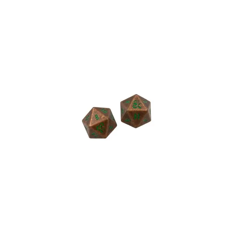 D&D Dice 2d20 Heavy Metal: Copper & Green (18782)