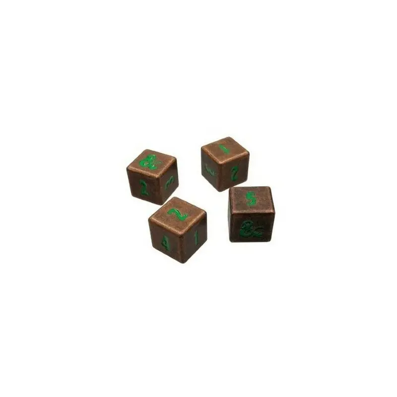 D&D Dice 4d6 Heavy Metal: Copper & Green (18783)