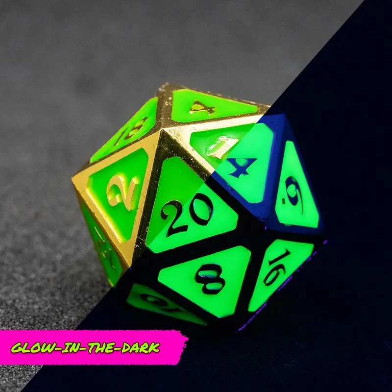 Dice Hard Dice Single MultiClass Dire D20 AfterDark Mythica Neon Wild
