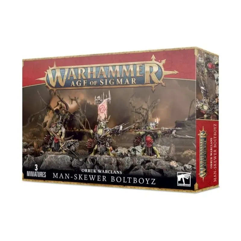 Age of Sigmar Orruk Warclans Man-Skewer Boltboyz