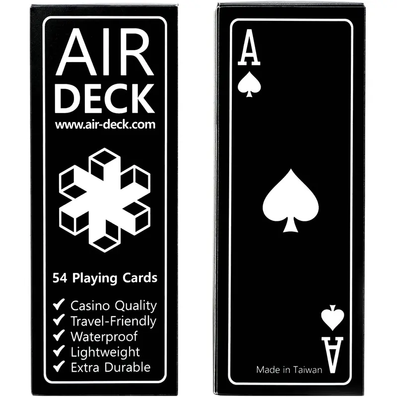 Air Deck Travel Playing Cards - Black
