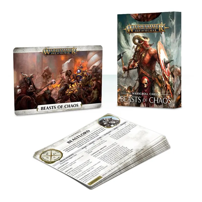Age of Sigmar Beasts of Chaos Warscroll Cards