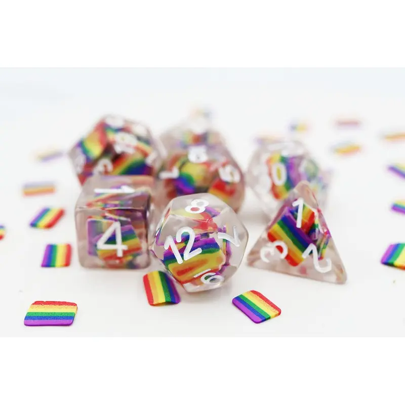 7ct Pride Rainbow Dice