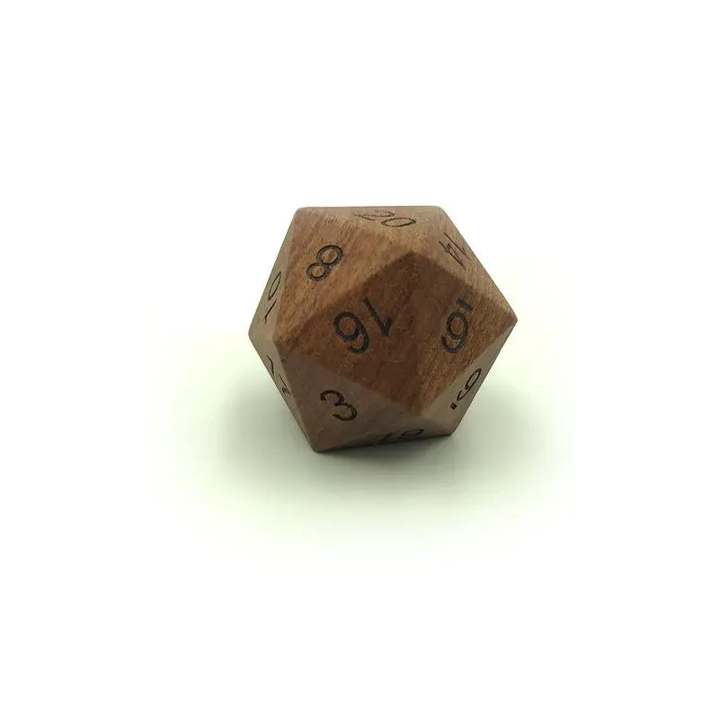 35mm Oversized Wooden Single D20