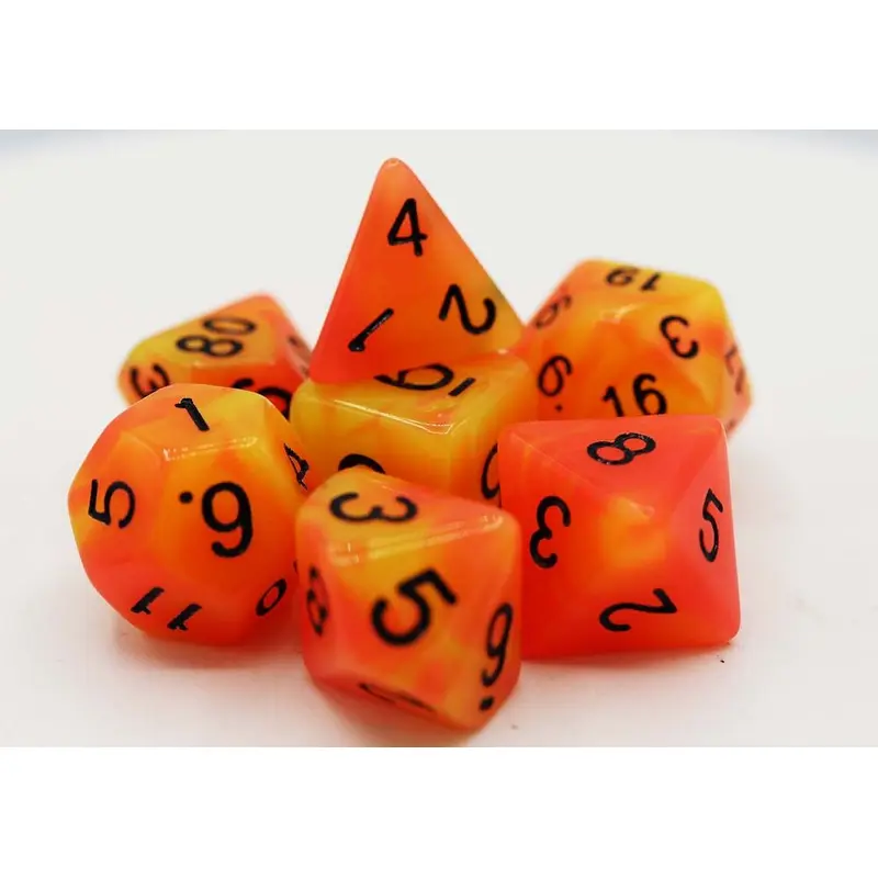 Foam Brain 7ct Resin Glow in the Dark Dice Set - Arcturus