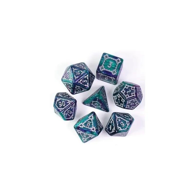 Foam Brain 7ct Resin Polyhedral Dice Set - Huge Arcane Castle