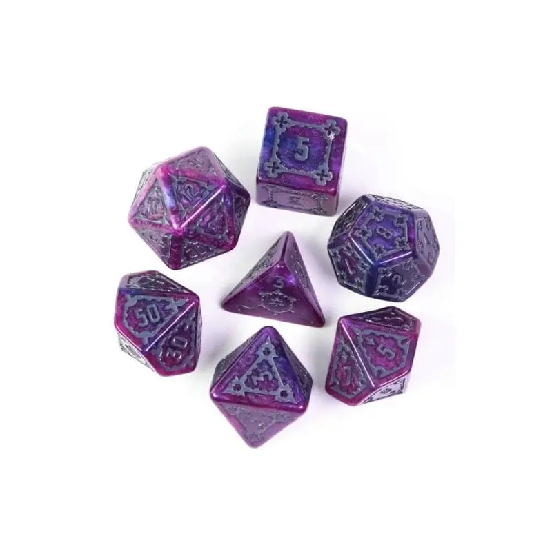 Foam Brain 7ct Resin Polyhedral Dice Set - Huge Royal Castle