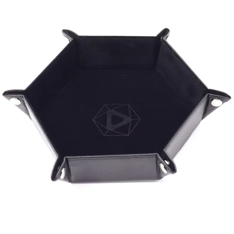 Die Hard Dice Hex Folding Dice Tray Black