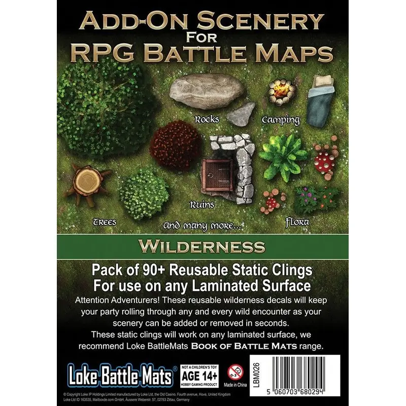 Add-On Scenery for RPG Battle Maps: Wilderness