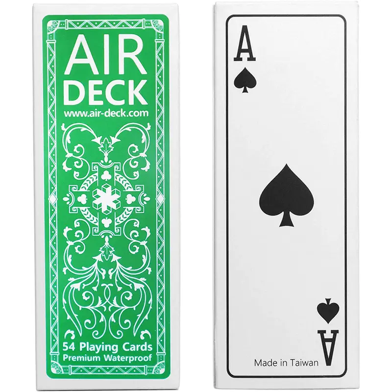 Air Deck Travel Playing Cards - Green